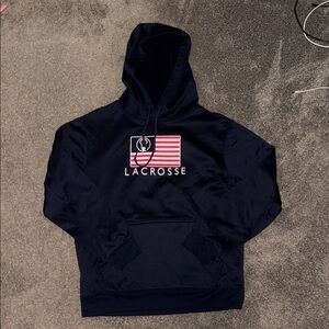 Navy Lacrosse Hoodie